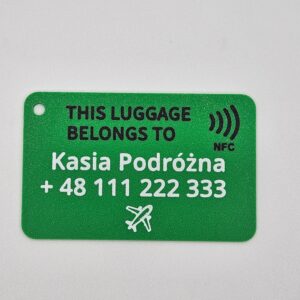 Travel Tag z NFC – personalizowany identyfikator bagażu